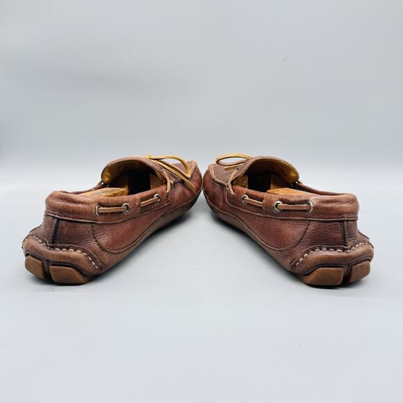 GH Bass & Co Shoes Mens 11.5 Brown Leather Amalfi Driving Moc Loafers Casual main image 8